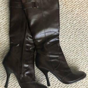 Dark Brown High Heel Boots